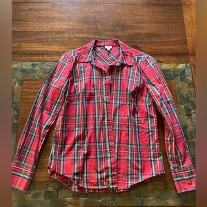Cremieux Red Tartan Button Up